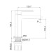 Смеситель для раковины Maretti Турин-ГР TR32RF323, графит