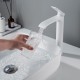 Смеситель для раковины высокий Shevanik S4111C, белый