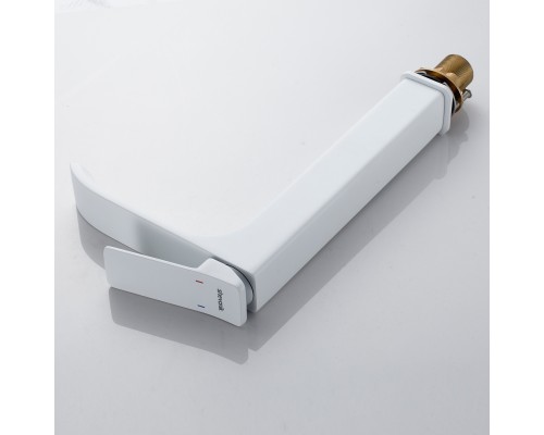 Смеситель для раковины высокий Shevanik S4011C, белый