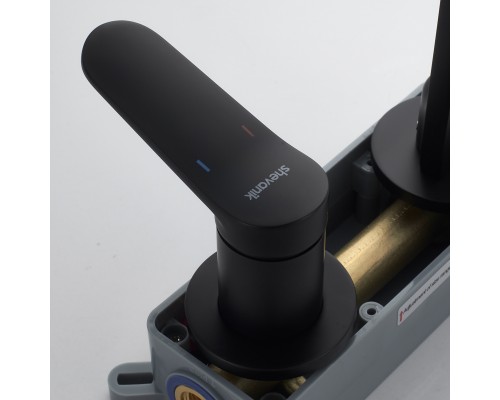 Смеситель для раковины встраиваемый Shevanik S4341H, черный