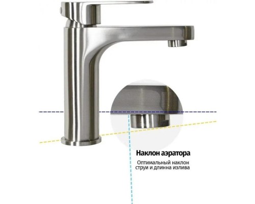 Смеситель для раковины Grocenberg GB1011NK, никель