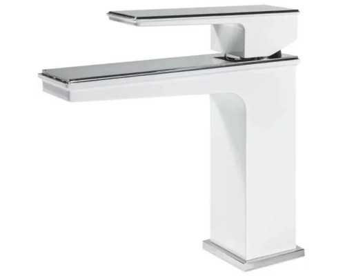 Смеситель для раковины Grocenberg GB2088WC, белый/хром