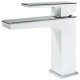 Смеситель для раковины Grocenberg GB2088WC, белый/хром