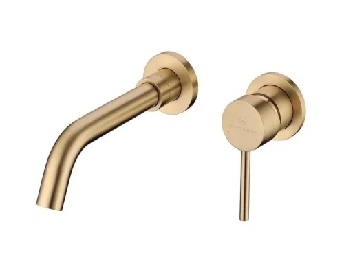 Смеситель для раковины встраиваемый Grocenberg GB511MG, матовое золото