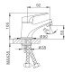 Смеситель для раковины Frap F1013, хром
