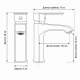Смеситель для раковины Frap F10501-6, черный