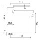 Смеситель для раковины Frap F1067, хром