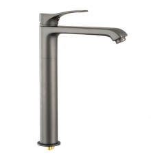 Смеситель для раковины высокий Frap F1075-219, графит