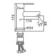 Смеситель для раковины Frap F10801-6, черный