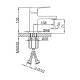 Смеситель для раковины Frud R10156-6, черный