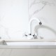 Смеситель для раковины Frud R13332, белый/хром