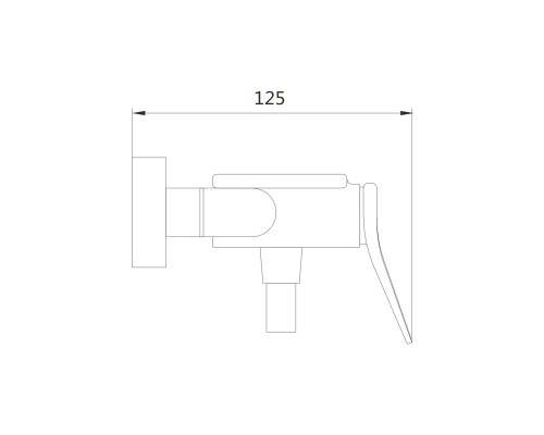 Смеситель для душа Shevanik S4716C, белый