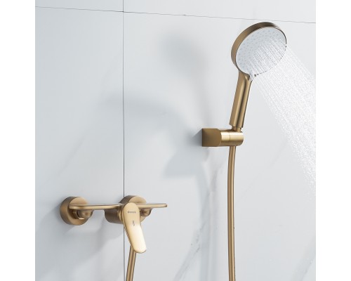 Смеситель для душа Shevanik S4716G, золотой сатин