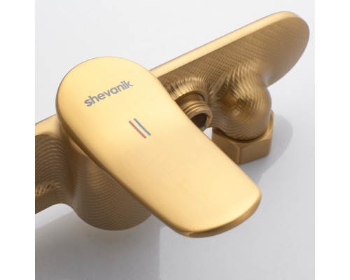 Смеситель для душа Shevanik S4716G, золотой сатин