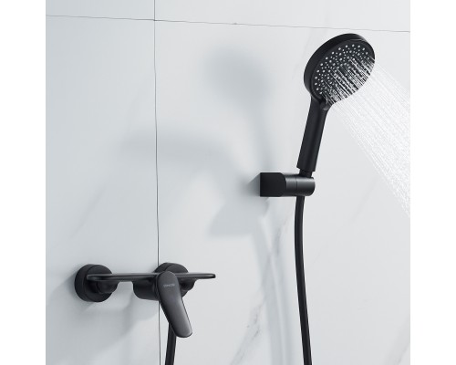 Смеситель для душа Shevanik S4716H, черный