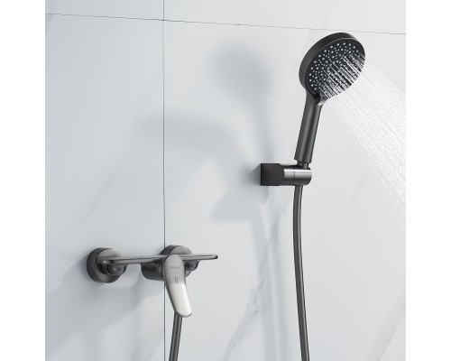 Смеситель для душа Shevanik S4716T, оружейная сталь