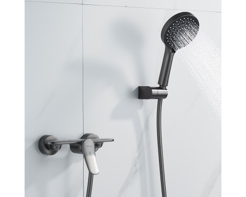 Смеситель для душа Shevanik S4716T, оружейная сталь