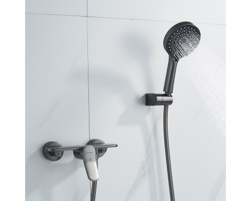 Смеситель для душа Shevanik S4716T, оружейная сталь