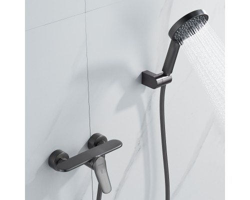 Смеситель для душа Shevanik S4716T, оружейная сталь