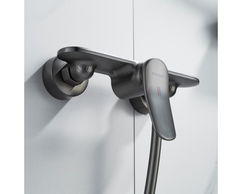 Смеситель для душа Shevanik S4716T, оружейная сталь