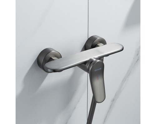 Смеситель для душа Shevanik S4716T, оружейная сталь