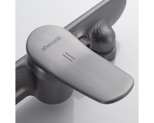 Смеситель для душа Shevanik S4716T, оружейная сталь