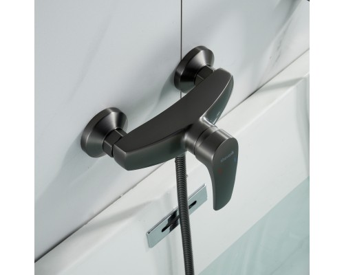 Смеситель для душа Shevanik S5016T, оружейная сталь