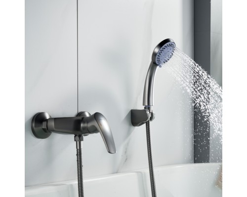 Смеситель для душа Shevanik S5016T, оружейная сталь