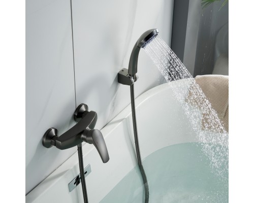 Смеситель для душа Shevanik S5016T, оружейная сталь