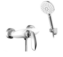 Смеситель для душа Grocenberg GB9001WC, белый/хром