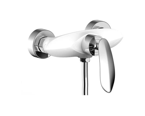 Смеситель для душа Grocenberg GB9001WC, белый/хром