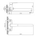 Смеситель для ванны Cron CN22523, хром