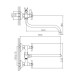 Смеситель для ванны Cron CN22142-12, зеленый