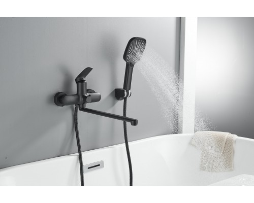 Смеситель для ванны Shevanik S8522H, черный