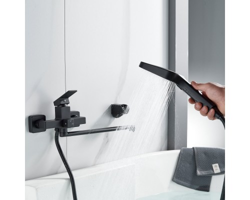 Смеситель для ванны Shevanik S9622H, черный
