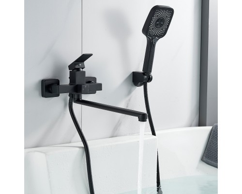 Смеситель для ванны Shevanik S9622H, черный
