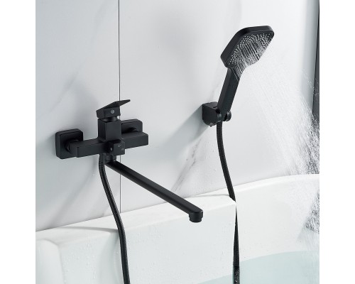 Смеситель для ванны Shevanik S9622H, черный