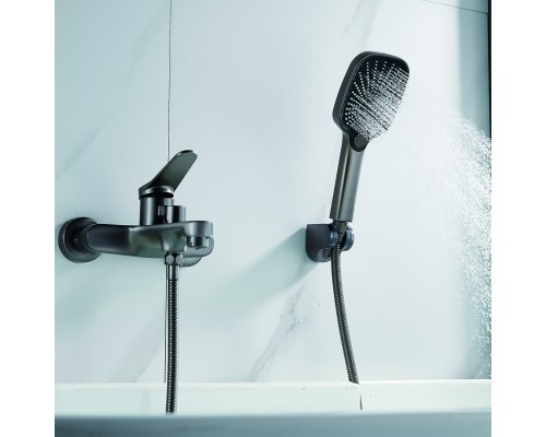 Смеситель для ванны Shevanik S6202T, оружейная сталь