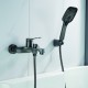 Смеситель для ванны Shevanik S6202T, оружейная сталь