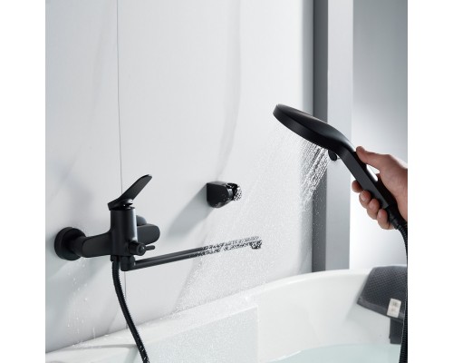 Смеситель для ванны Shevanik S6222H, черный