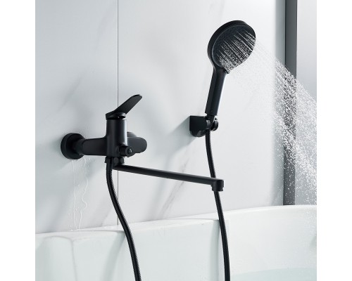 Смеситель для ванны Shevanik S6222H, черный