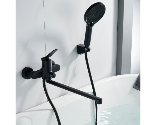 Смеситель для ванны Shevanik S6222H, черный