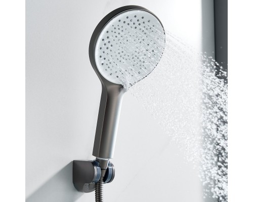 Смеситель для ванны Shevanik S6222T, оружейная сталь