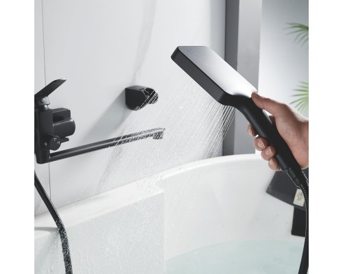 Смеситель для ванны Shevanik S9922H, черный
