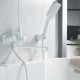 Смеситель для ванны Shevanik S9902C, белый