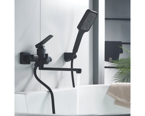 Смеситель для ванны Shevanik S9902H, черный