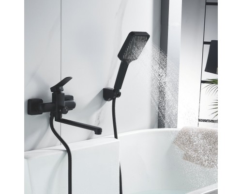 Смеситель для ванны Shevanik S9902H, черный