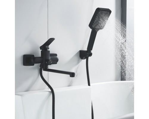 Смеситель для ванны Shevanik S9902H, черный