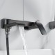 Смеситель для ванны Shevanik S4102T, оружейная сталь