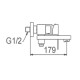 Смеситель для ванны Splenka S224.30.06, черный